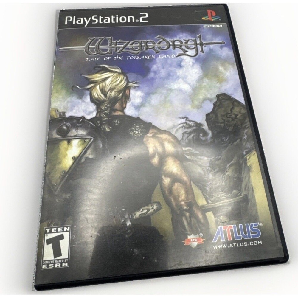 Wizardry: Tale of the Forsaken Land - Sony PlayStation 2 PS2 NO MANUAL Tested